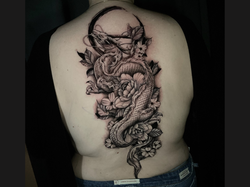 Draken tattoo japanse stijl