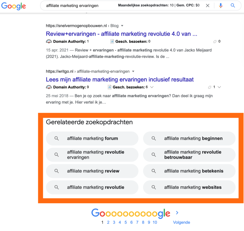 Affiliate marketing ervaringen