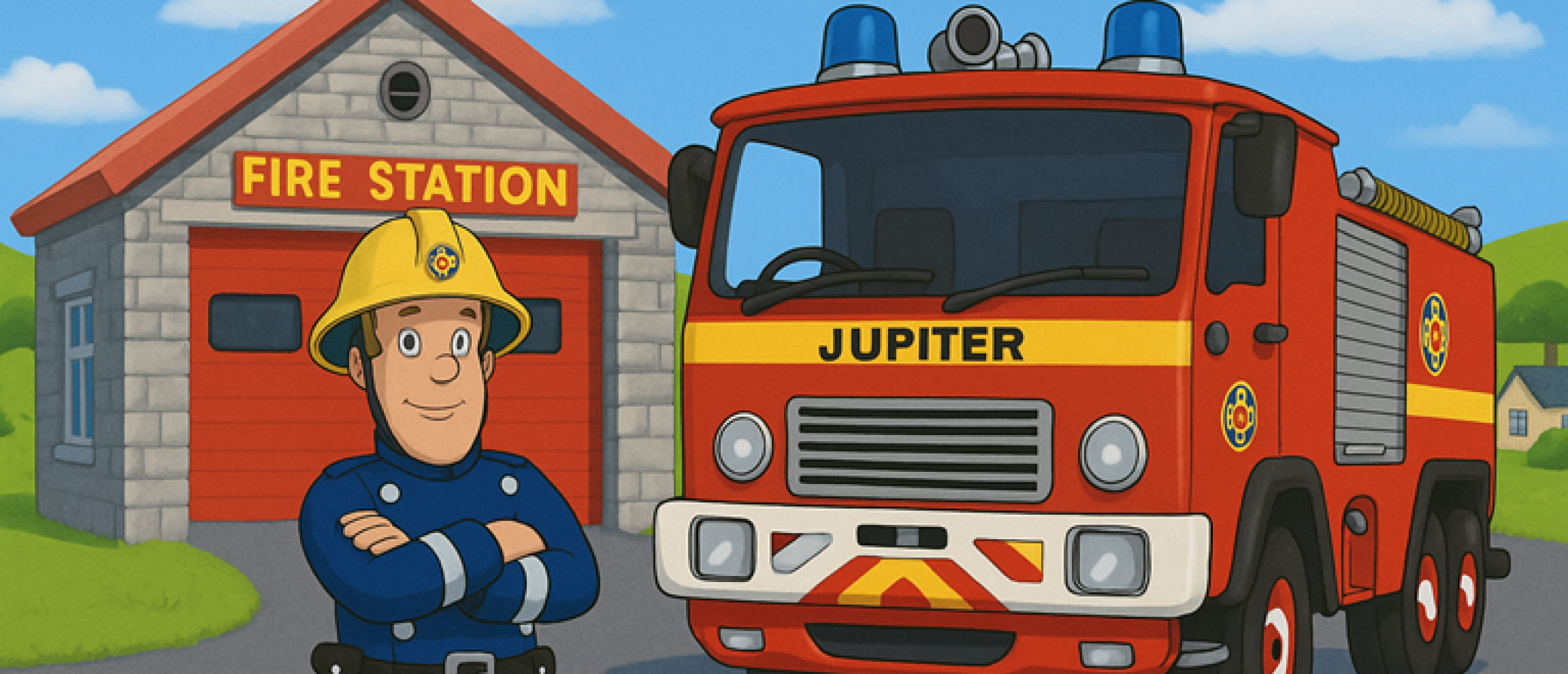 Hoe heet de brandweerwagen van Brandweerman Sam? Maak kennis met Jupiter – de rode reus van Piekepolder 