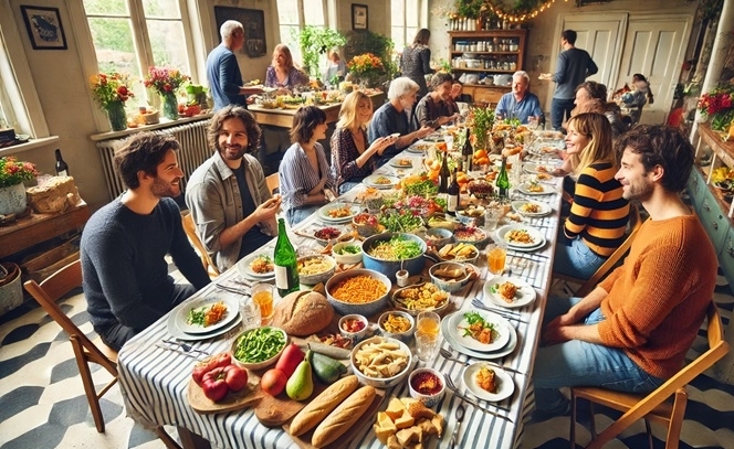 budget vriendelijk vriendenweekend met potluck diner