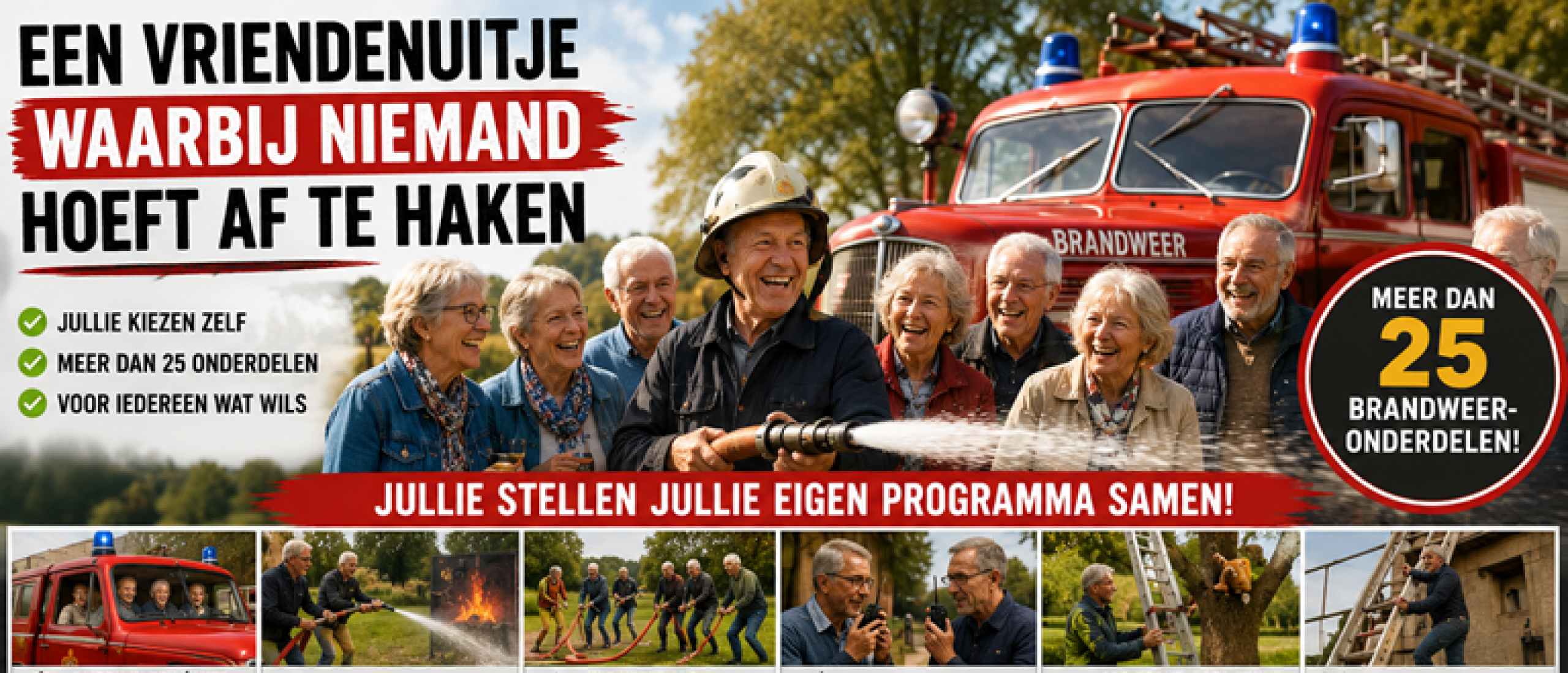 Waarom de Brandweer Workshop de leukste activiteit is voor een vriendenuitje 50 plus in Gelderland