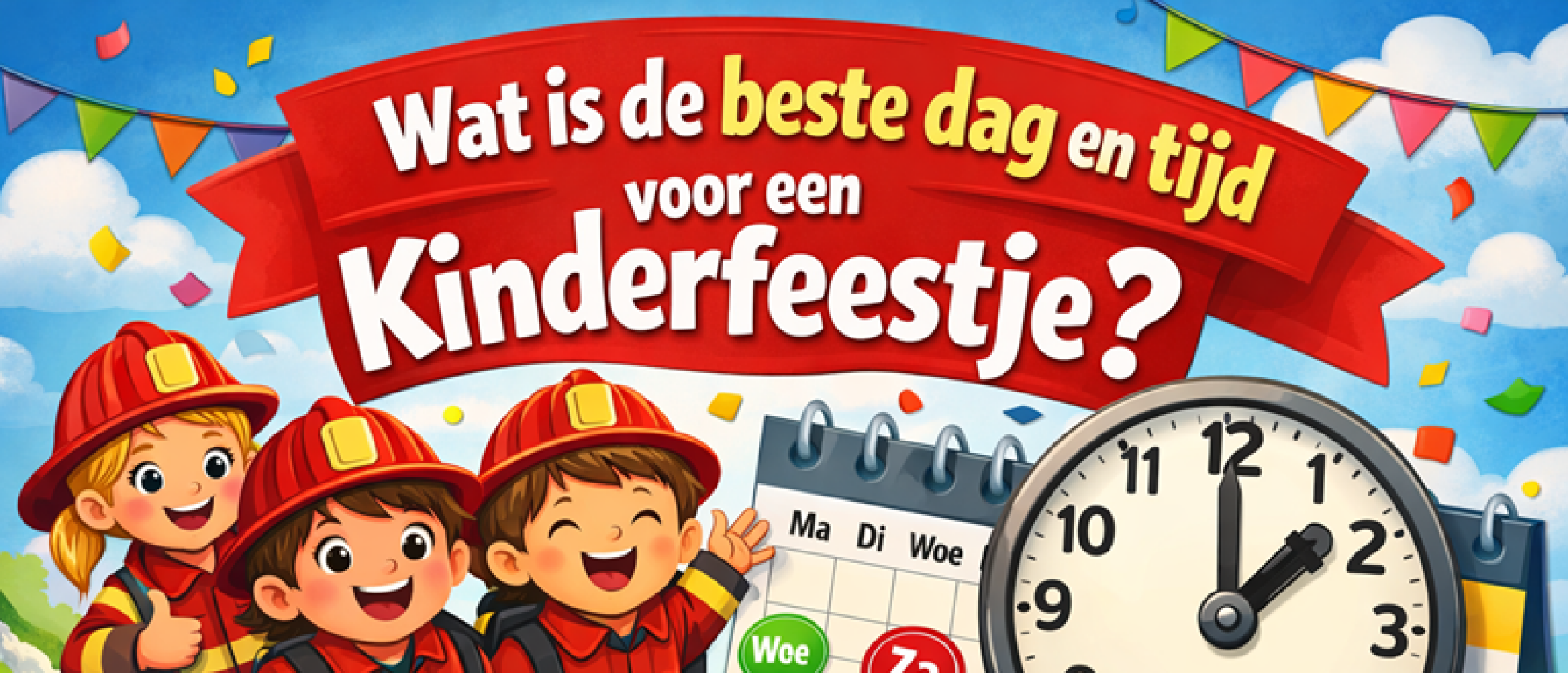 Wat is de beste dag en tijd voor een kinderfeestje?