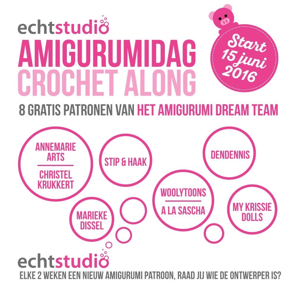 8 gratis amigurumipatronen van bekende Nederlandse amigurumi ontwerpers