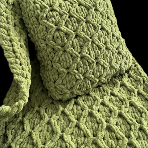 Zigzag kabeldeken Alize Puffy lusgaren -breivrienden