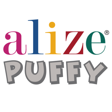 Alize Puffy logo in primaire kleuren