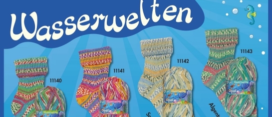 Opal 4-draads sokkenwol Wasserwelten