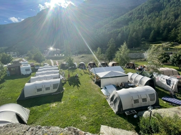 tenten kamperen Aosta Noord-Italië dal Valpelline Bionaz camping