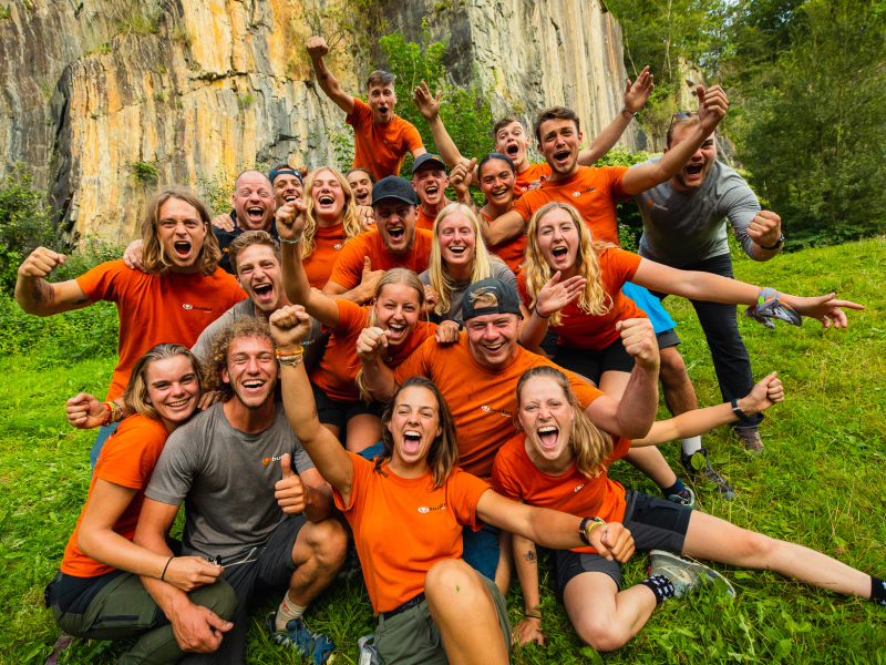 samenwerken teamverband gezellig hard werken buitensport outdoor vacature sollicitatie stage lopen