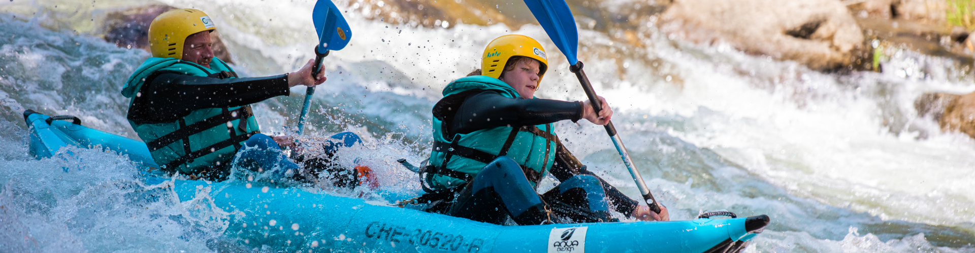 Spanje hotdog kajakken