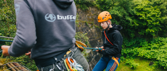 Ardennen abseilen klimgroeve abseil België