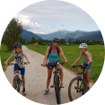 gezin mountainbike Slovenië