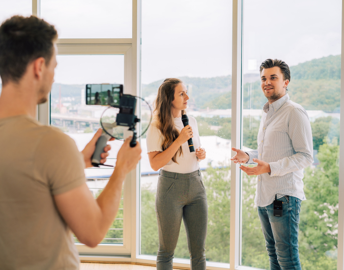Draadloze microfoon voor livestreaming