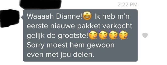 Reactie van fotograaf