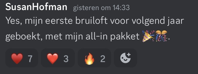 Reactie van fotograaf