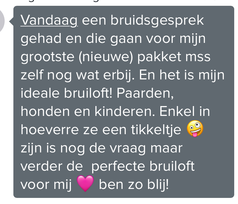 Reactie van fotograaf