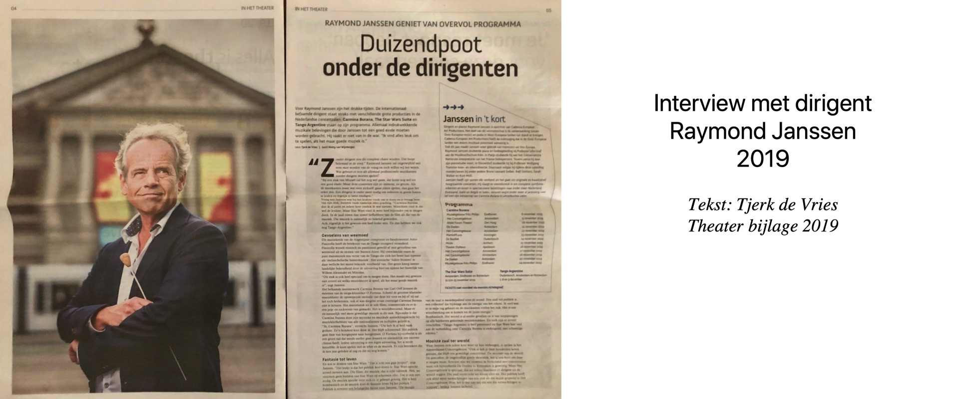 Raymond Janssen duizendpoot onder de dirigenten