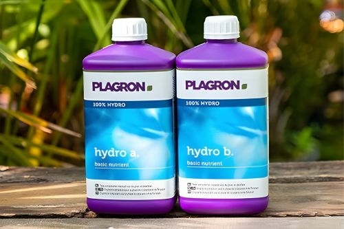 plagron hydroponics base nutrients litre bottles