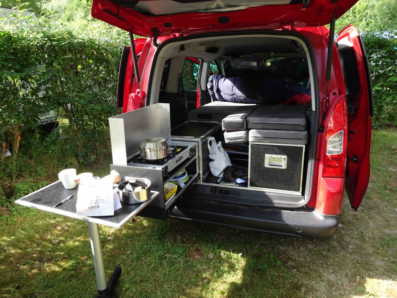 Minicamper for Peugeot Partner, CAMPER-IN-A-BOX