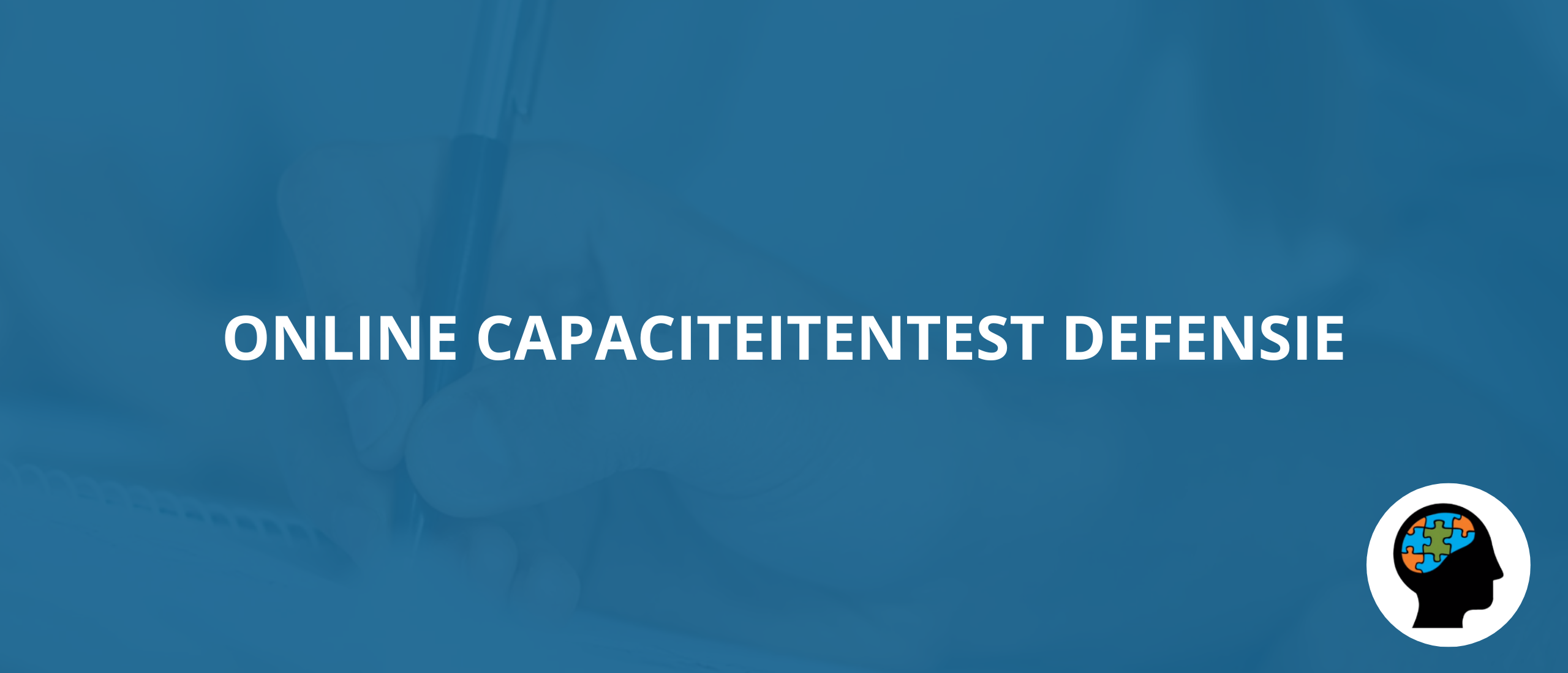 Online capaciteitentest defensie banner