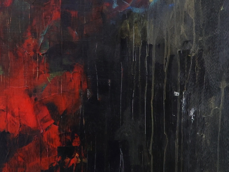 Carlotta Adriaansz acrylic painting Rise, contemporary figurative art on women reclaiming power after patriarchal oppression, 100x145cm