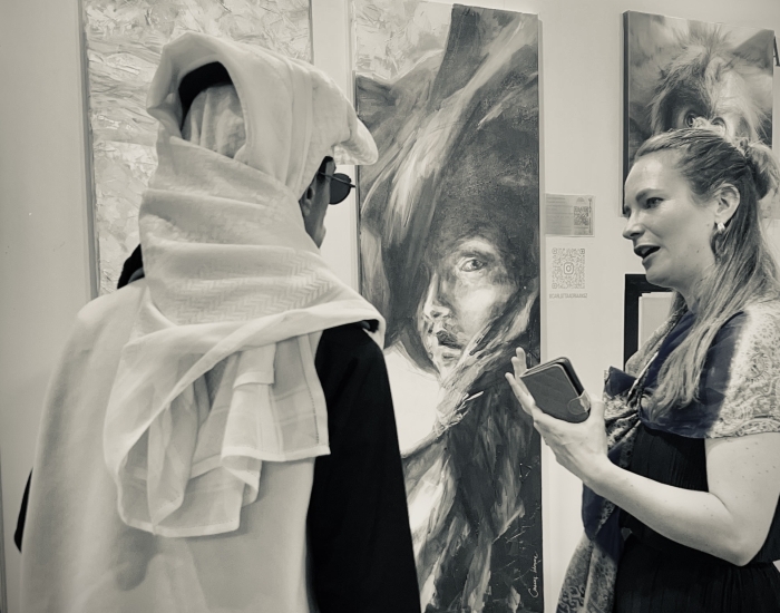 Carklotta Adriaansz exhibition Doha Qatar