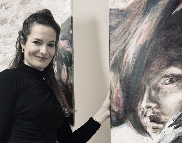 Carlotta Adriaansz and painting Anima