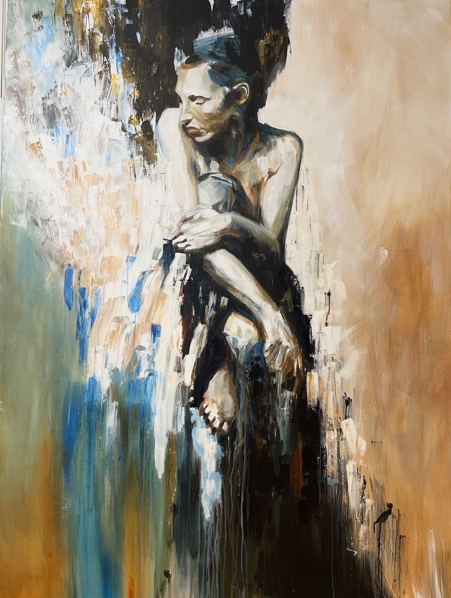 Tipping point, 200 x 120 cm acrylics on vanvas