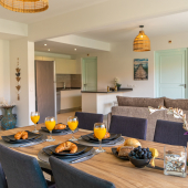 Dining table inside