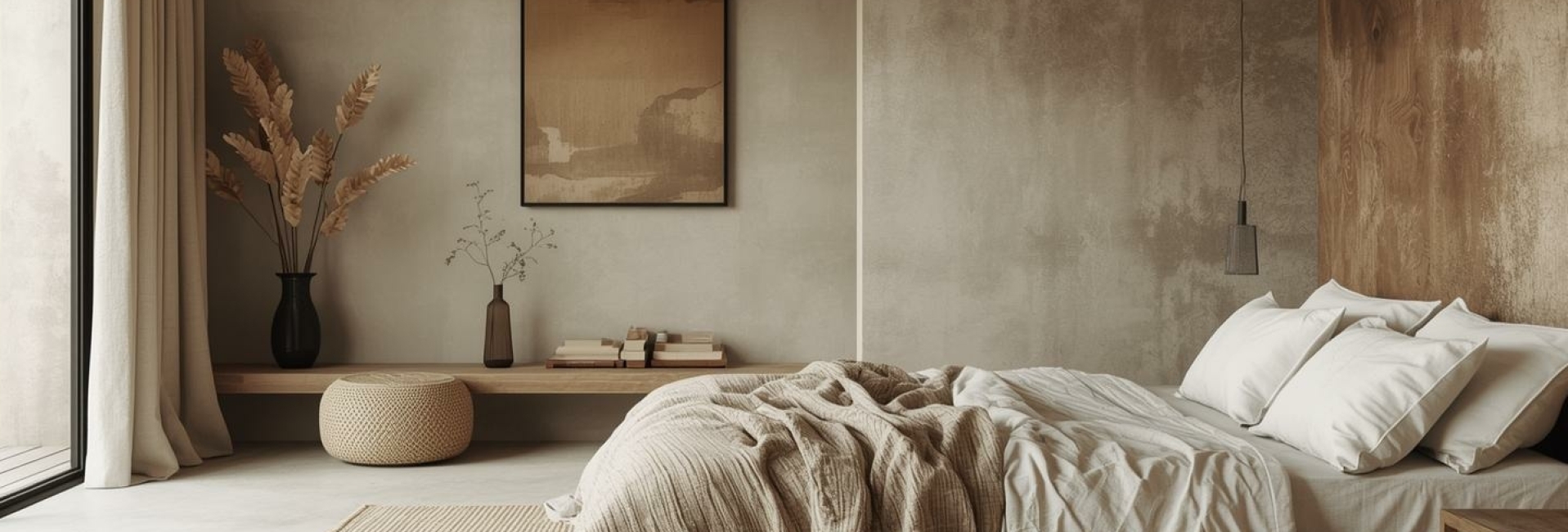 Rustieke slaapkamer wabi Sabi style met mediterrane twist