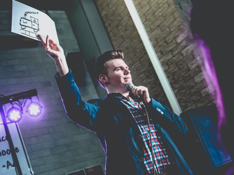 Mind reading act door mentalist op gala in Gent
