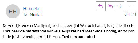 Hanneke - review voerlijsten