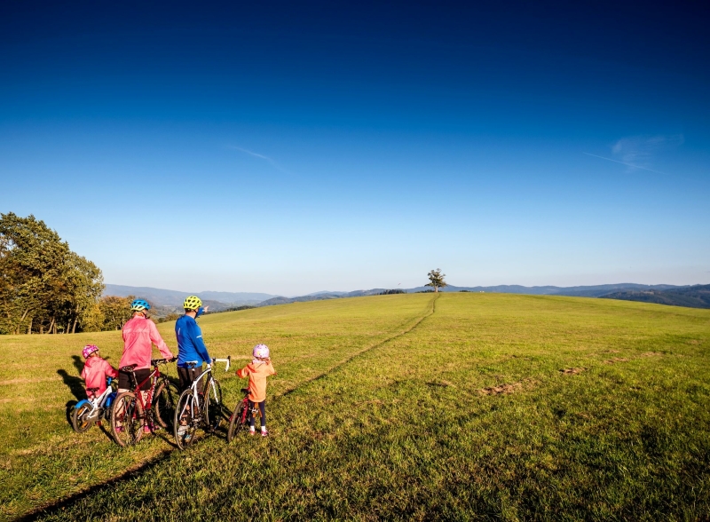 Radfahren mit der ganzen Familie in Tschechien