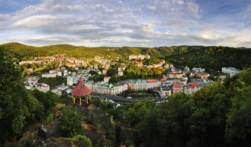 Blick über Karlsbad