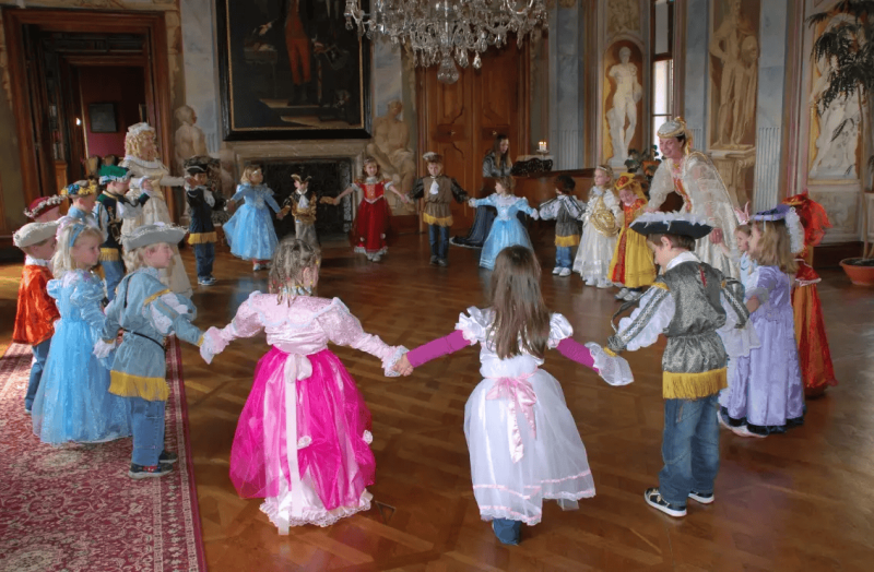 Schloss Milotice mit Kindern