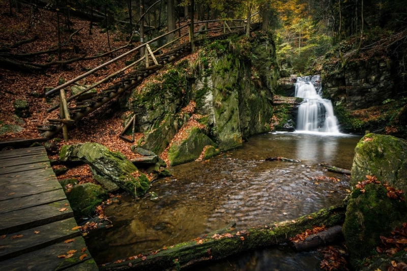 Rešov-Wasserfälle in Nordmähren