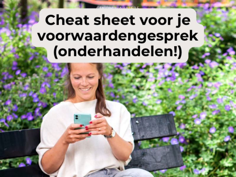 cheat sheet onderhandelen