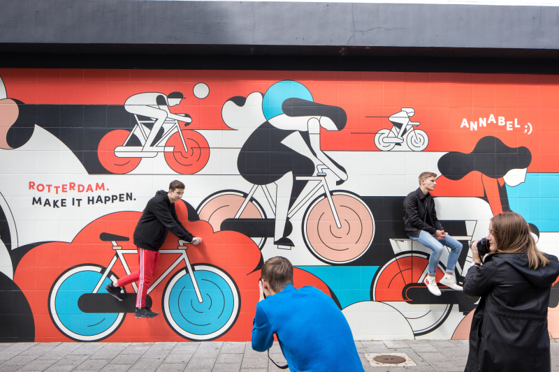 Street-Art-tour-Rotterdam-fietsen