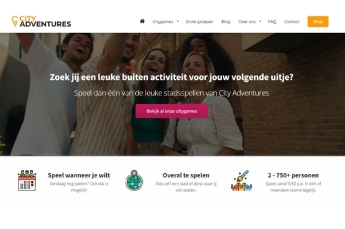 Affiliate Homepage City Adventures ster