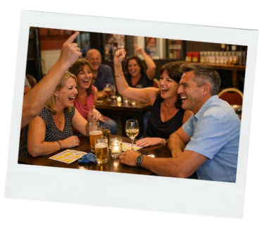 Muziekbingo met vrienden en familie