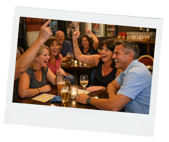 Muziekbingo met vrienden en familie