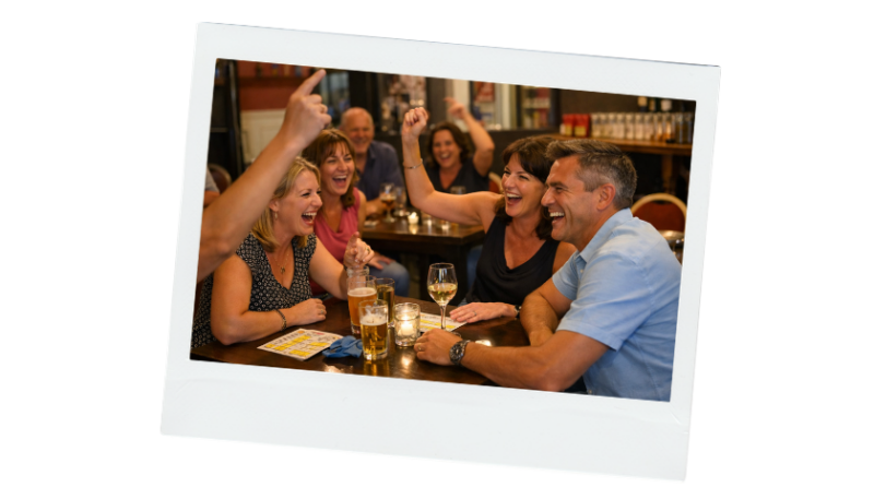 Muziekbingo met vrienden en familie