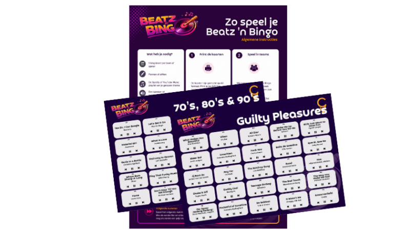 Hoe speel je een muziekbingo