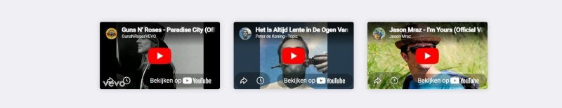 keuze uit meerdere muziekthema's