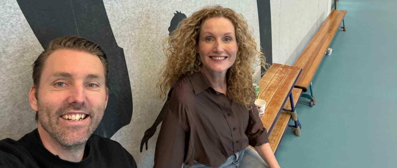 Boksworkshops bij ROC van Amsterdam Sander Koman en Sandy Smit