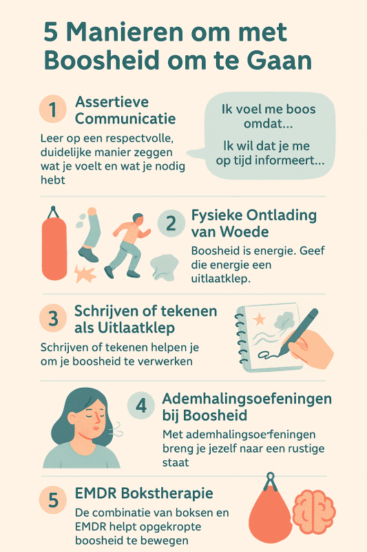 Boosheid uiten met Bokstherapie