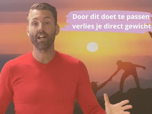 Sander Koman die uitlegt hoe je direct gewicht kunt verliezen