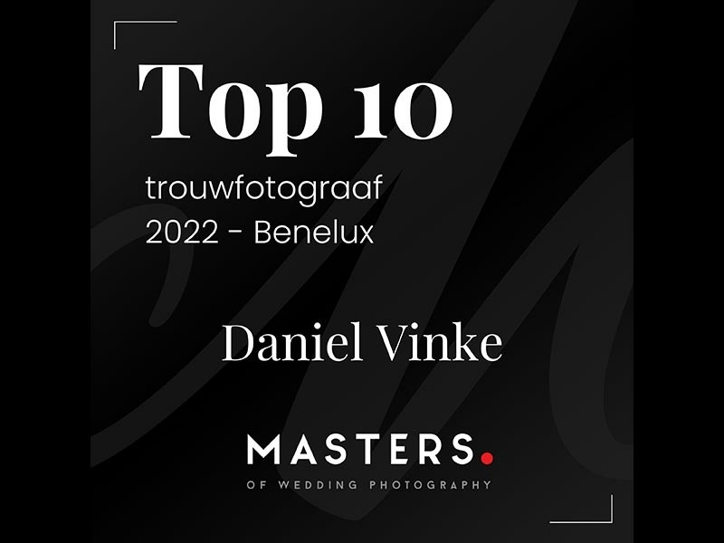 Daniel Vinke Top 10 beste trouwfotograaf 2022