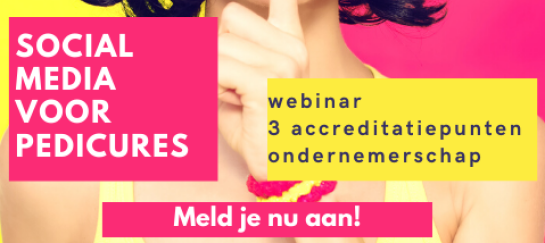 social media voor pedicures