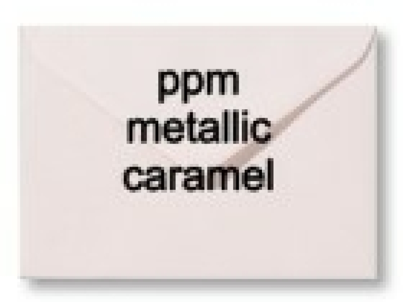 envelop metallic caramel