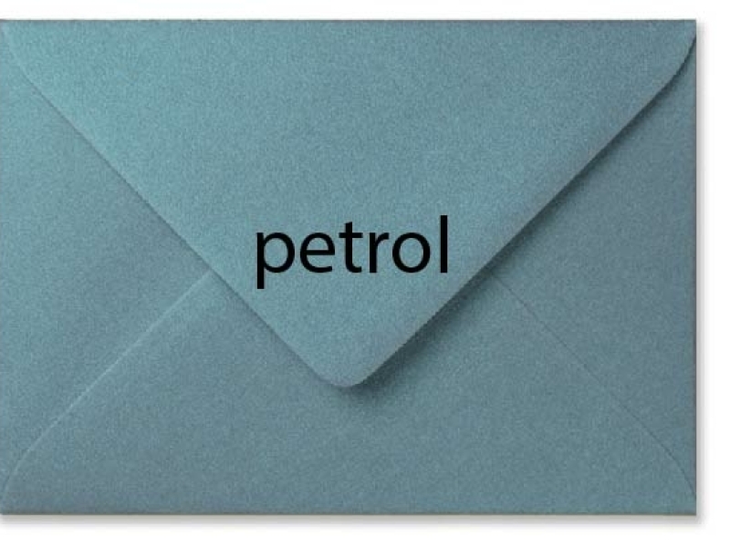 envelop metallic petrol